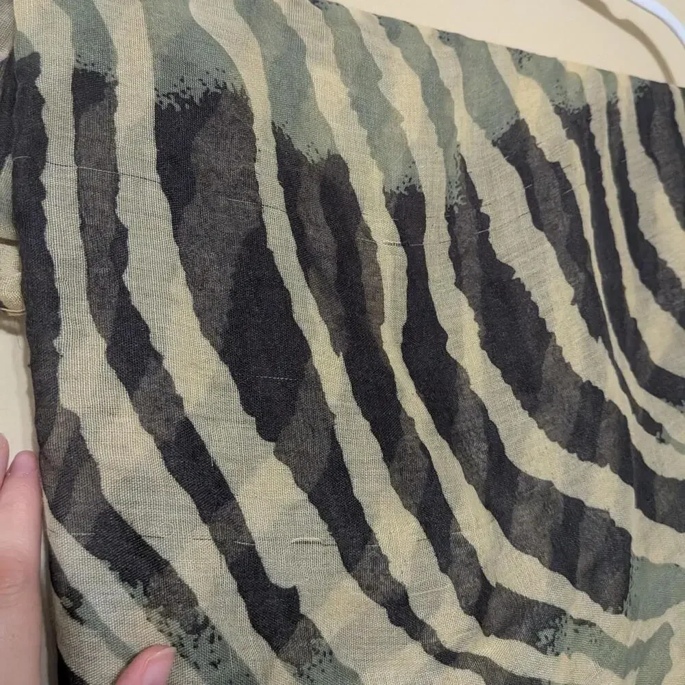 Y2K Zebra Print 100% Polyester Infinity Scarf